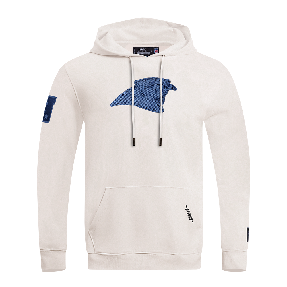 NFL CAROLINA PANTHERS VARSITY BLUES CHANDAIL À CAPUCHON EN MOLLETON POUR HOMME (LIN)