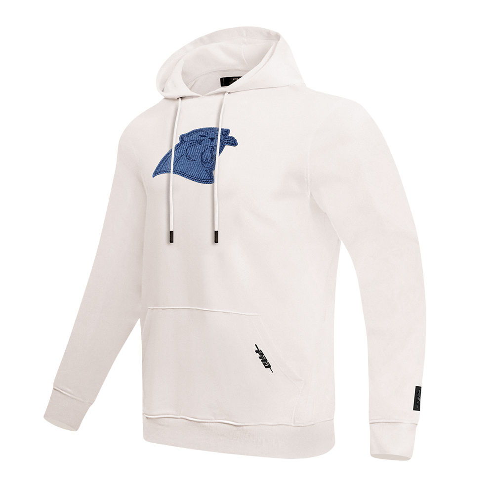NFL CAROLINA PANTHERS VARSITY BLUES CHANDAIL À CAPUCHON EN MOLLETON POUR HOMME (LIN)
