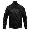 NFL CAROLINA PANTHERS TRIPLE BLACK MEN'S SATIN JACKET (TRIPLE BLACK MEN'S)