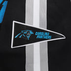 NFL CAROLINA PANTHERS BLOUSON PRO GAME DAY EN MAILLE DOUBLE POUR HOMME (NOIR/ARGENT/BLANC)