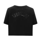 NFL CAROLINA PANTHERS TRIPLE BLACK WOMEN'S SINGLE JERSEY BOXY TEE (TRIPLE BLACK WOMEN'S)