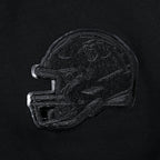 NFL CAROLINA PANTHERS TRIPLE BLACK WOMEN'S FLC CREWNECK (TRIPLE BLACK WOMEN'S)