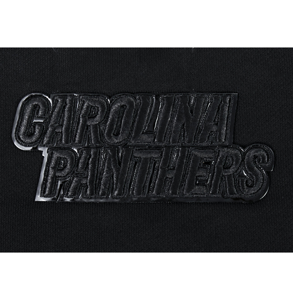 NFL CAROLINA PANTHERS TRIPLE BLACK WOMEN'S FLC CREWNECK (TRIPLE BLACK WOMEN'S)