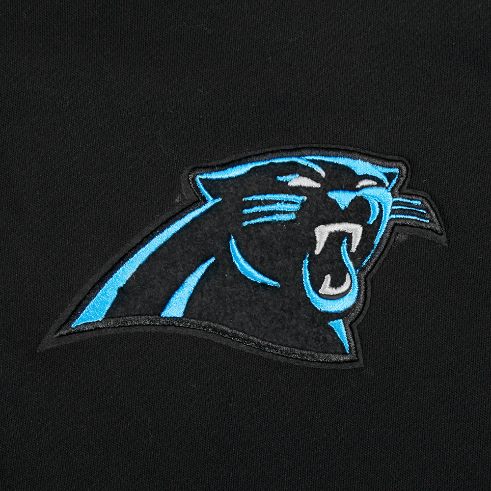 NFL CAROLINA PANTHERS CHANDAIL À CAPUCHON MASHUP COURT CÔTELÉ POUR FEMME (NOIR)