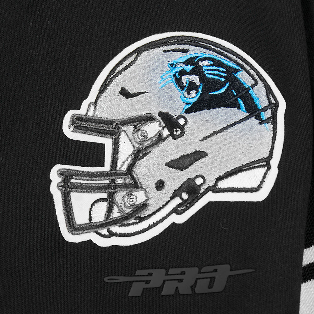 NFL CAROLINA PANTHERS CHANDAIL À CAPUCHON MASHUP COURT CÔTELÉ POUR FEMME (NOIR)