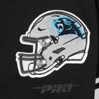 NFL CAROLINA PANTHERS CHANDAIL À CAPUCHON MASHUP COURT CÔTELÉ POUR FEMME (NOIR)