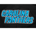 NFL CAROLINA PANTHERS CHANDAIL À CAPUCHON MASHUP COURT CÔTELÉ POUR FEMME (NOIR)