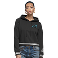 NFL CAROLINA PANTHERS CHANDAIL À CAPUCHON MASHUP COURT CÔTELÉ POUR FEMME (NOIR)