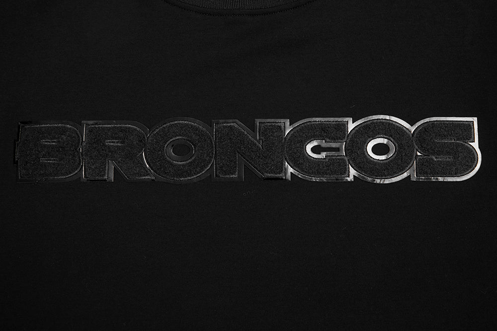 NFL DENVER BRONCOS TRIPLE BLACK T-SHIRT (TRIPLE NOIR)