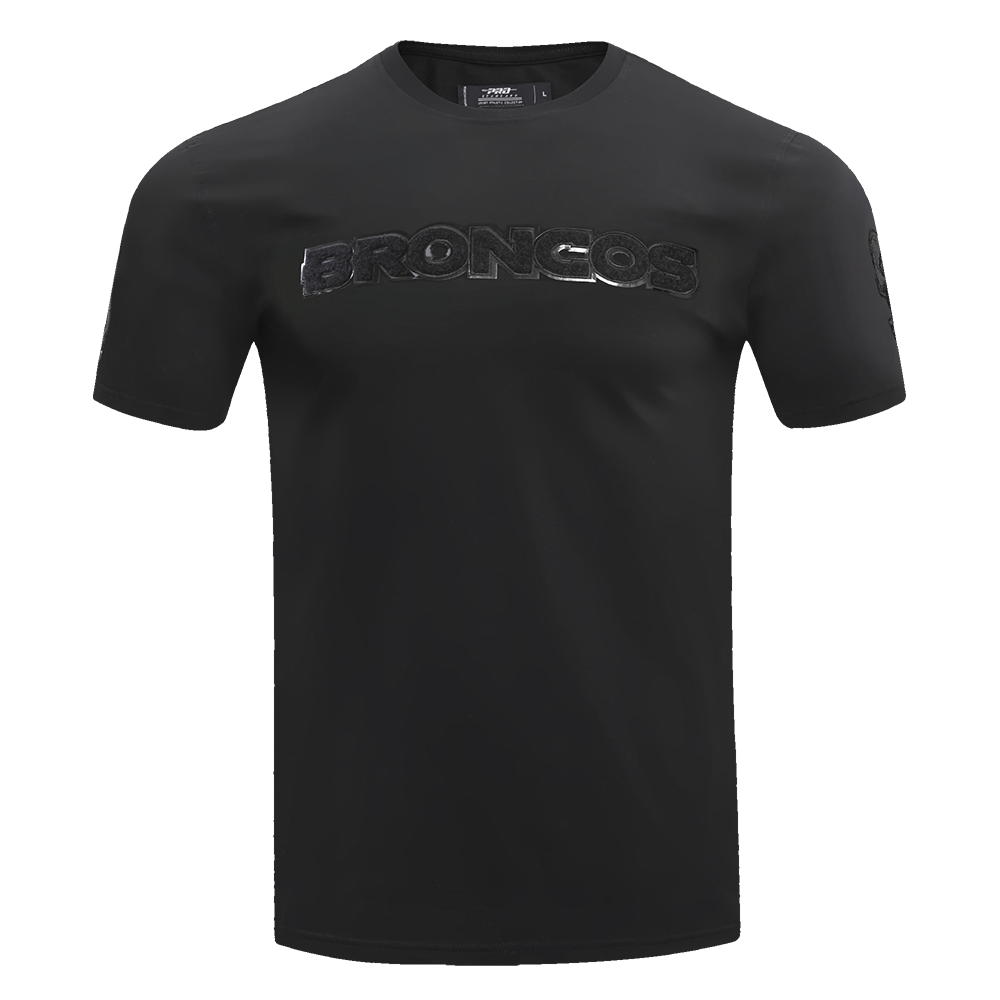 NFL DENVER BRONCOS TRIPLE BLACK T-SHIRT POUR HOMME (TRIPLE NOIR)