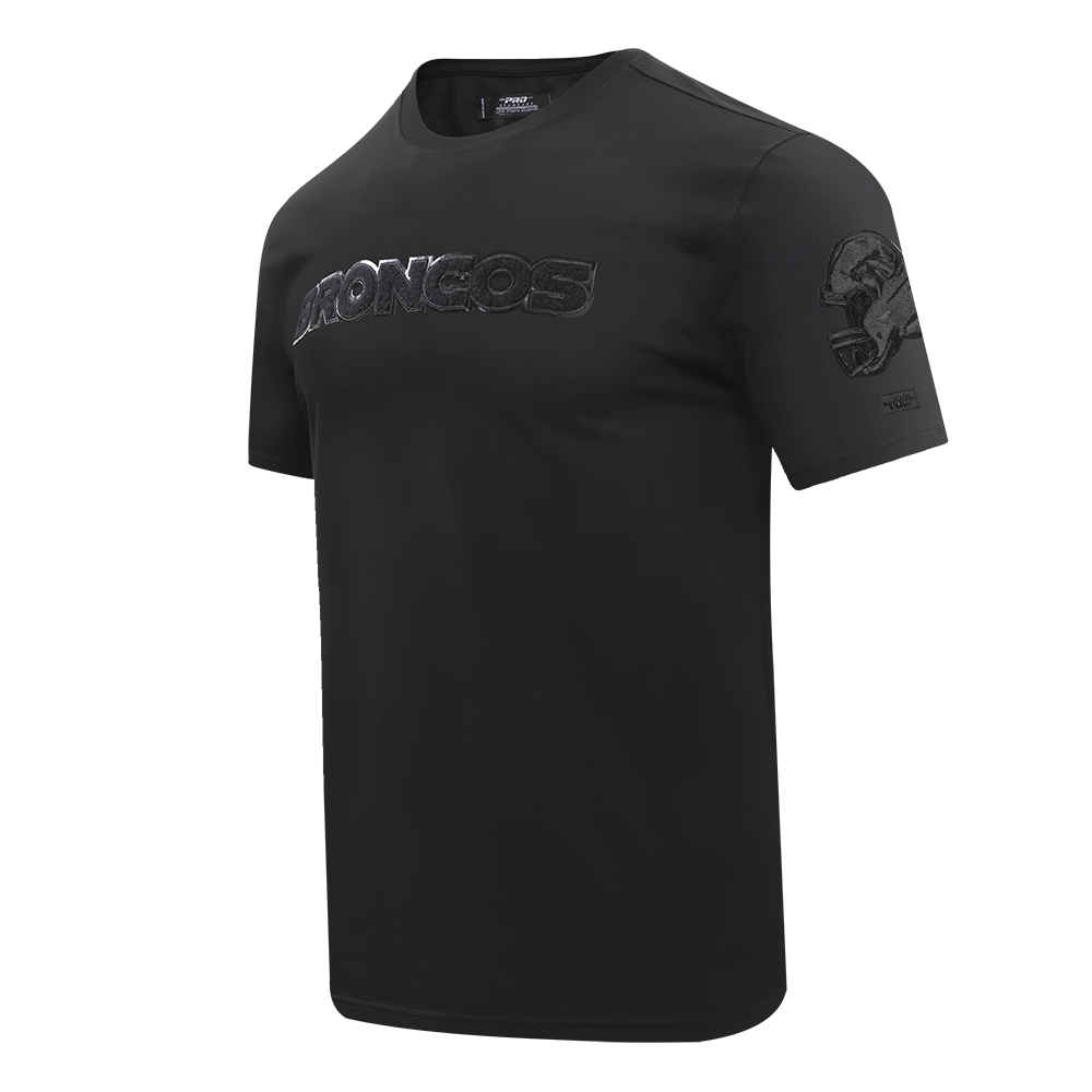 NFL DENVER BRONCOS TRIPLE BLACK T-SHIRT POUR HOMME (TRIPLE NOIR)