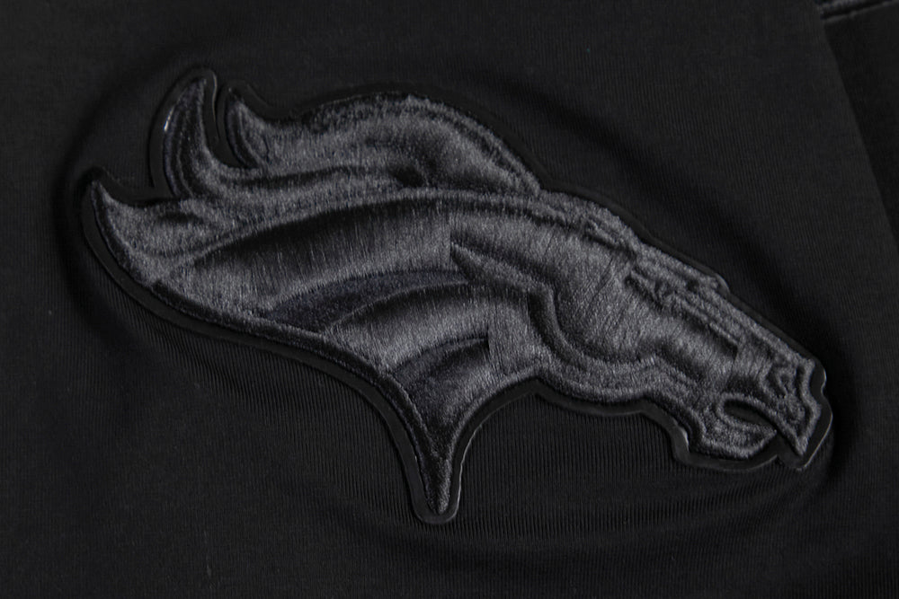 NFL DENVER BRONCOS TRIPLE BLACK T-SHIRT POUR HOMME (TRIPLE NOIR)