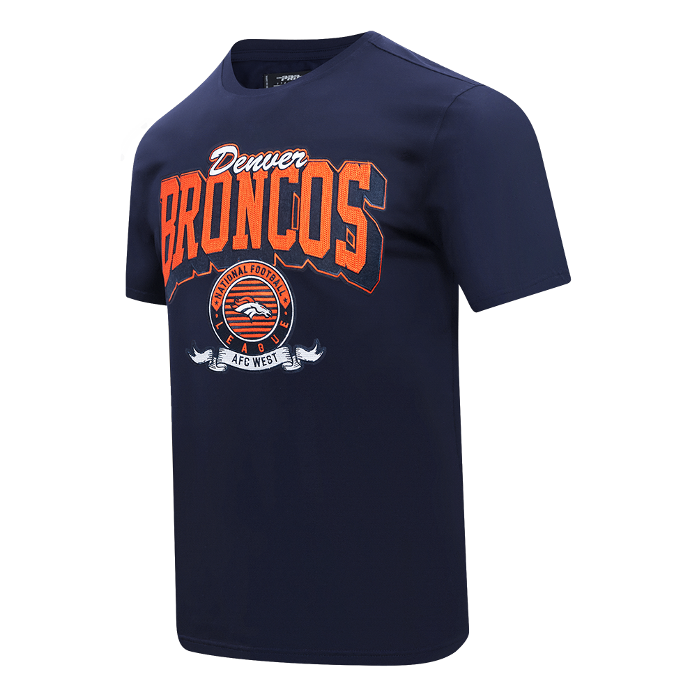 NFL DENVER BRONCOS TEAM BADGE MEN'S WM SJ TEE (MIDNIGHT NAVY)