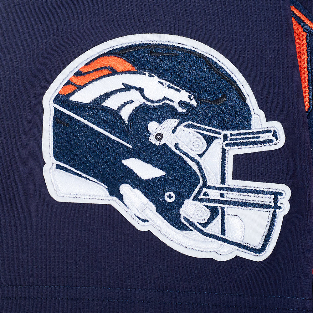 NFL DENVER BRONCOS TEAM BADGE MEN'S WM SJ TEE (MIDNIGHT NAVY)