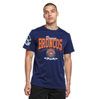 NFL DENVER BRONCOS TEAM BADGE MEN'S WM SJ TEE (MIDNIGHT NAVY)