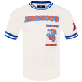 NFL DENVER BRONCOS RETRO CLASSIC T-SHIRT POUR HOMME (COQUILLE D'ŒUF/BLEU ROYAL)