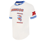 NFL DENVER BRONCOS RETRO CLASSIC T-SHIRT POUR HOMME (COQUILLE D'ŒUF/BLEU ROYAL)
