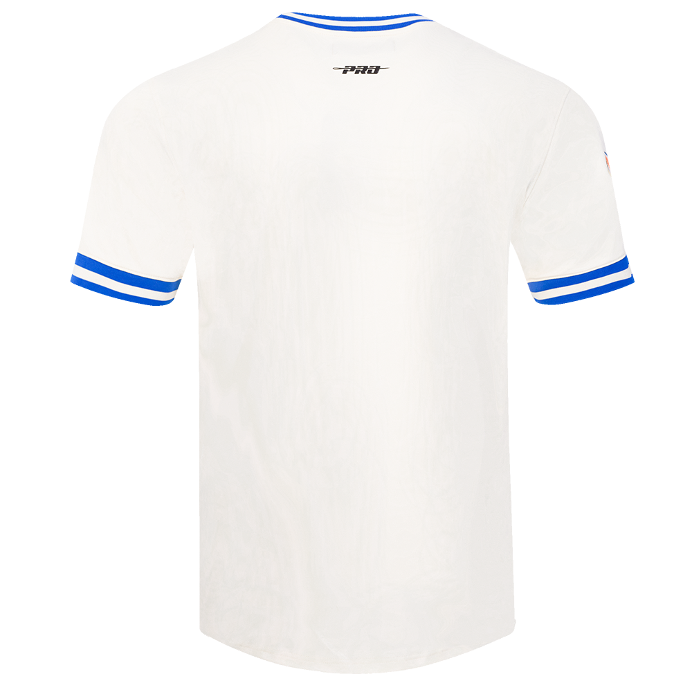 NFL DENVER BRONCOS RETRO CLASSIC T-SHIRT POUR HOMME (COQUILLE D'ŒUF/BLEU ROYAL)