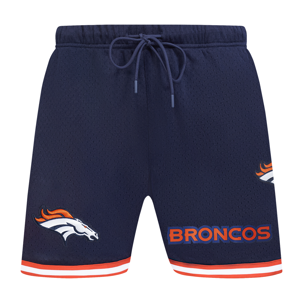 NFL DENVER BRONCOS LOGO MESH SHORT (MIDNIGHT NAVY/ORANGE)
