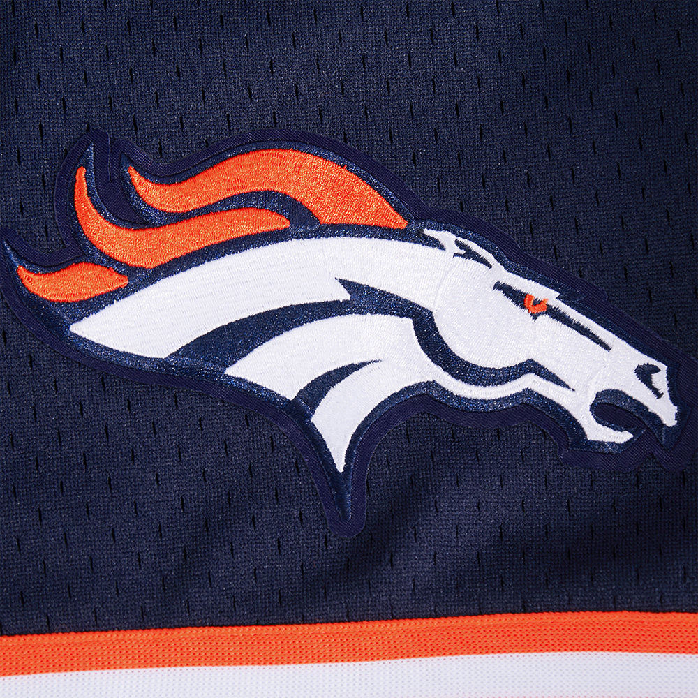 NFL DENVER BRONCOS LOGO MESH SHORT (MIDNIGHT NAVY/ORANGE)