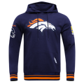 NFL DENVER BRONCOS CHANDAIL À CAPUCHON MASHUP CÔTELÉ POUR HOMME (MARINE MINUIT/ORANGE/MARINE MINUIT)