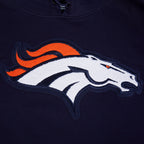 NFL DENVER BRONCOS CHANDAIL À CAPUCHON MASHUP CÔTELÉ POUR HOMME (MARINE MINUIT/ORANGE/MARINE MINUIT)