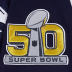 NFL DENVER BRONCOS CHANDAIL À CAPUCHON MASHUP CÔTELÉ POUR HOMME (MARINE MINUIT/ORANGE/MARINE MINUIT)