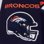 NFL DENVER BRONCOS CHANDAIL À CAPUCHON MASHUP CÔTELÉ POUR HOMME (MARINE MINUIT/ORANGE/MARINE MINUIT)