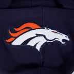 NFL DENVER BRONCOS CHANDAIL À CAPUCHON MASHUP CÔTELÉ POUR HOMME (MARINE MINUIT/ORANGE/MARINE MINUIT)