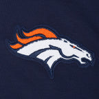 NFL DENVER BRONCOS CLASSIC CHENILLE CHANDAIL À CAPUCHON À GLISSIÈRE POUR HOMME (MARINE MINUIT)