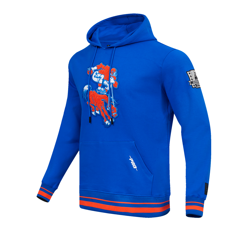 NFL DENVER BRONCOS RETRO CLASSIC MEN'S PULLOVER HOODIE (ROYAL BLUE/ORANGE)