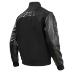 NFL DENVER BRONCOS TRIPLE BLACK BLOUSON COLLÉGIAL EN LAINE POUR HOMME (TRIPLE NOIR HOMME)