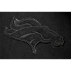 NFL DENVER BRONCOS TRIPLE BLACK BLOUSON COLLÉGIAL EN LAINE POUR HOMME (TRIPLE NOIR HOMME)