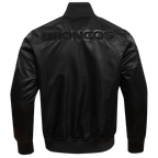 NFL DENVER BRONCOS TRIPLE BLACK BLOUSON EN SATIN POUR HOMME (TRIPLE NOIR HOMME)