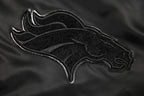 NFL DENVER BRONCOS TRIPLE BLACK BLOUSON EN SATIN POUR HOMME (TRIPLE NOIR HOMME)