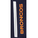 NFL DENVER BRONCOS CLASSIC CHENILLE MANTEAU POUR HOMME (MARINE MINUIT/BLANC)