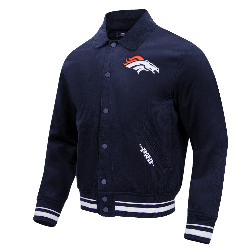 NFL DENVER BRONCOS CLASSIC CORDUROY MANTEAU POUR HOMME (MARINE MINUIT)