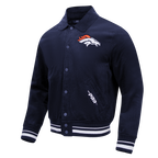 NFL DENVER BRONCOS CLASSIC CORDUROY MANTEAU POUR HOMME (MARINE MINUIT)