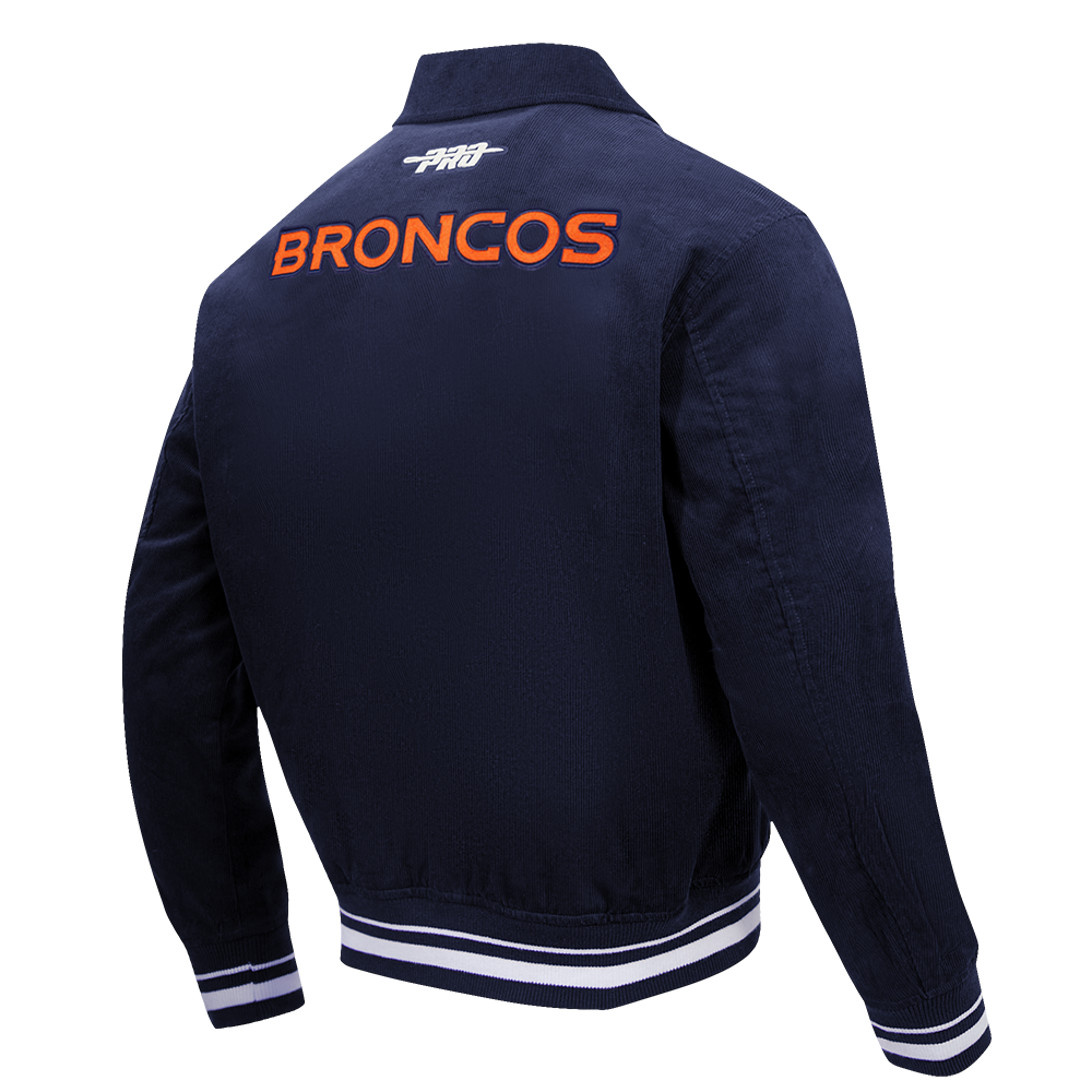 NFL DENVER BRONCOS CLASSIC CORDUROY MANTEAU POUR HOMME (MARINE MINUIT)