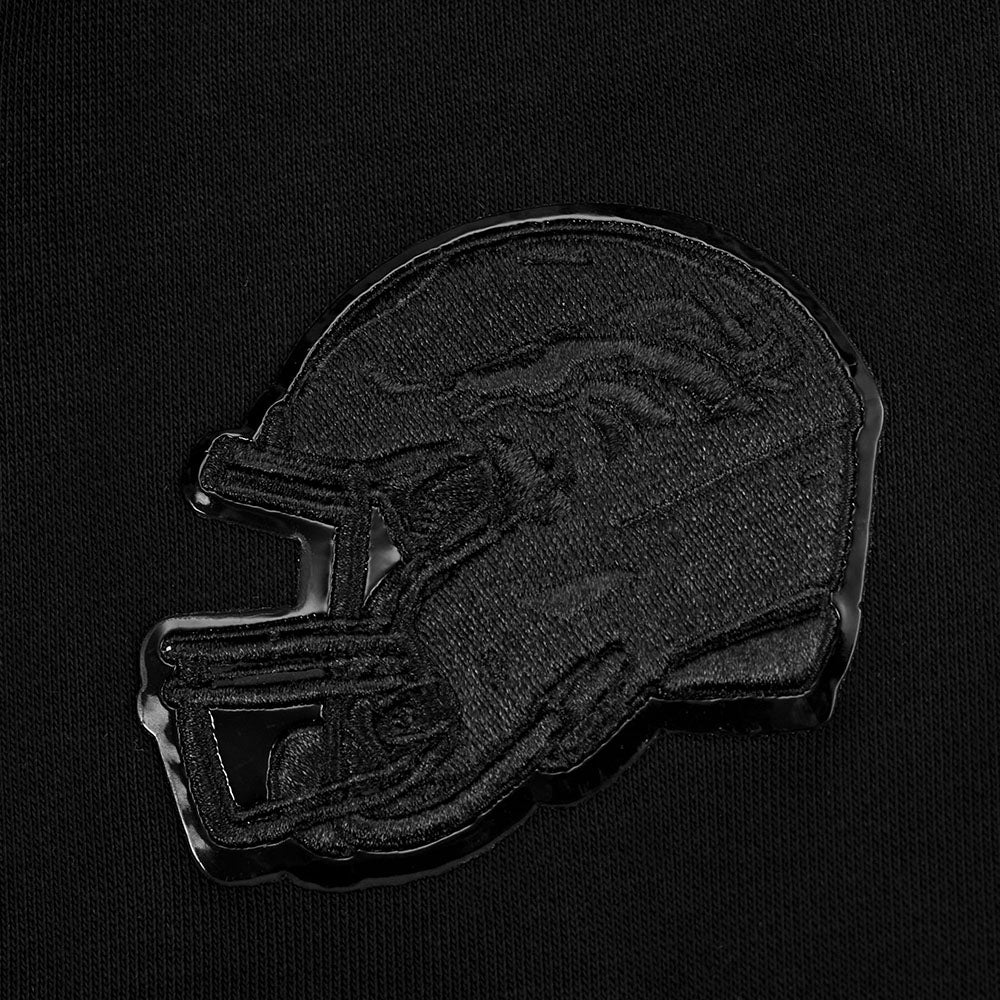 NFL DENVER BRONCOS TRIPLE BLACK CHANDAIL À COL ROND EN MOLLETON POUR FEMME (TRIPLE NOIR FEMME)