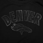 NFL DENVER BRONCOS TRIPLE BLACK CHANDAIL À COL ROND EN MOLLETON POUR FEMME (TRIPLE NOIR FEMME)