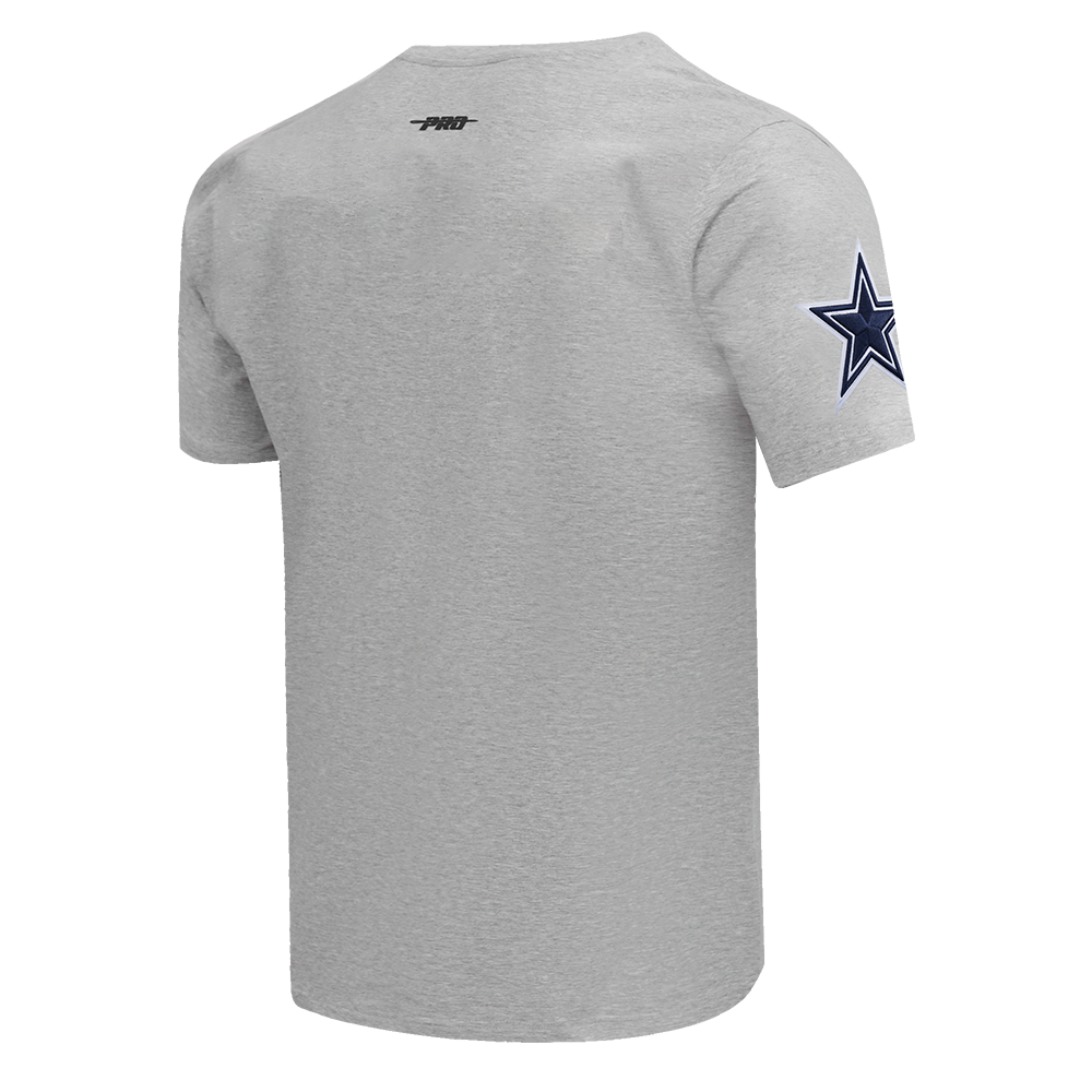 NFL DALLAS COWBOYS SCRIPT TAIL T-SHIRT POUR HOMME (GRIS CHINÉ)