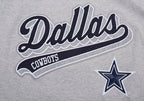 NFL DALLAS COWBOYS SCRIPT TAIL T-SHIRT POUR HOMME (GRIS CHINÉ)