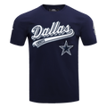 NFL DALLAS COWBOYS SCRIPT TAIL MEN'S   TEE (MIDNIGHT NAVY)