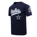 NFL DALLAS COWBOYS SCRIPT TAIL MEN'S   TEE (MIDNIGHT NAVY)