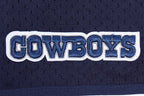 NFL DALLAS COWBOYS SCRIPT TAIL MEN'S MESH BUTTON DOWN SHIRT (MIDNIGHT NAVY)