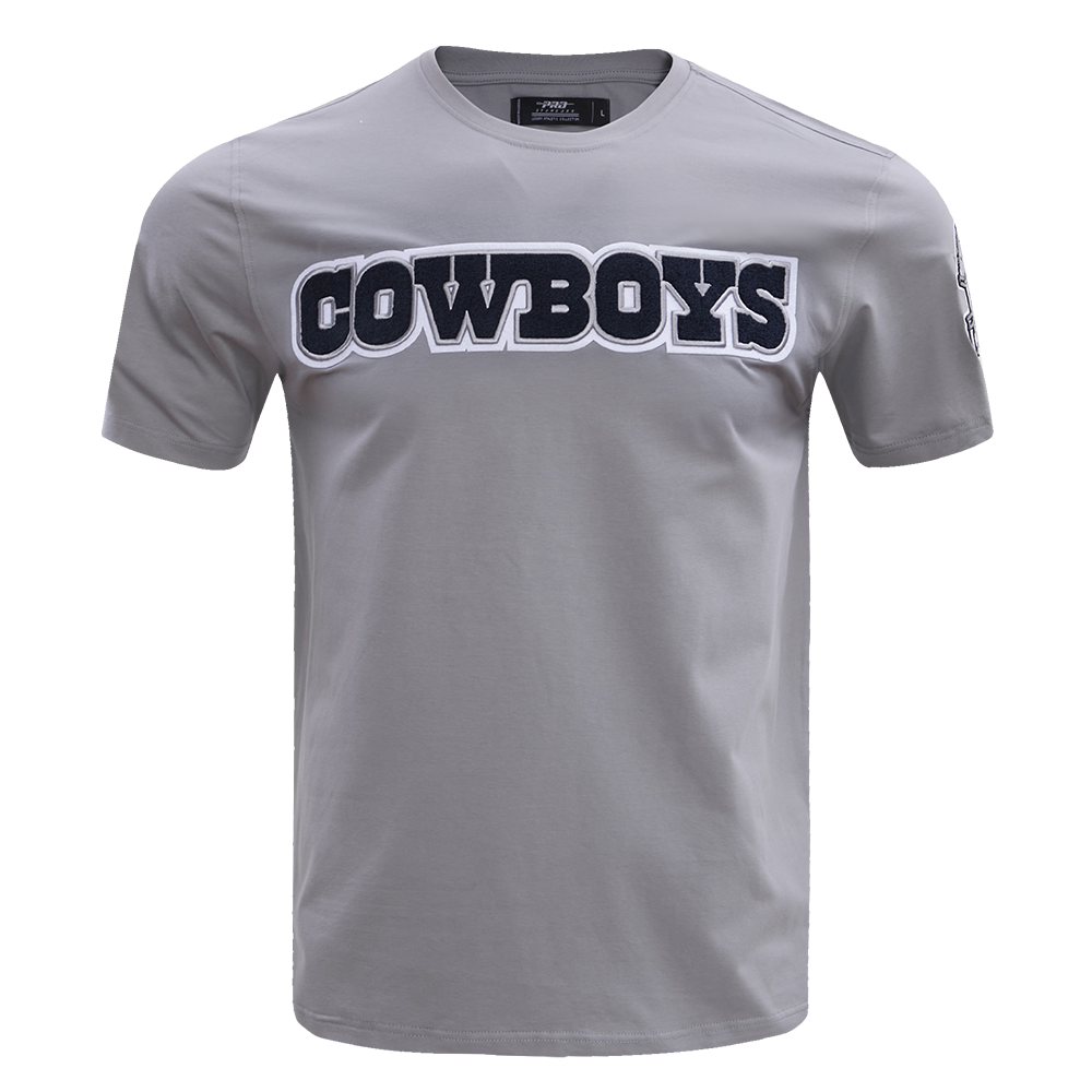 NFL DALLAS COWBOYS CLASSIC CHENILLE MEN'S TEE (GRAY)