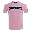 NFL DALLAS COWBOYS CLASSIC CHENILLE T-SHIRT POUR HOMME (ROSE)