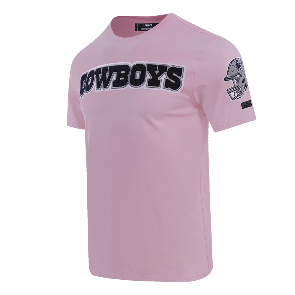 NFL DALLAS COWBOYS CLASSIC CHENILLE T-SHIRT POUR HOMME (ROSE)