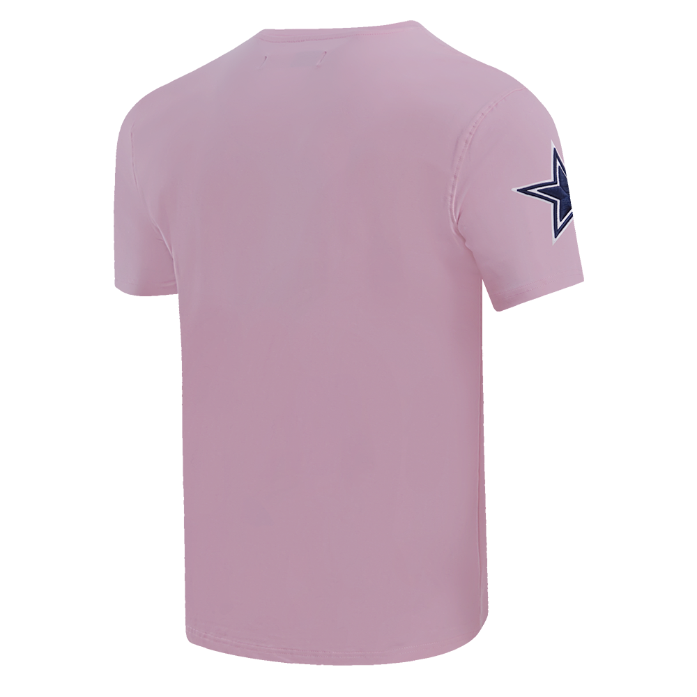 NFL DALLAS COWBOYS CLASSIC CHENILLE T-SHIRT POUR HOMME (ROSE)